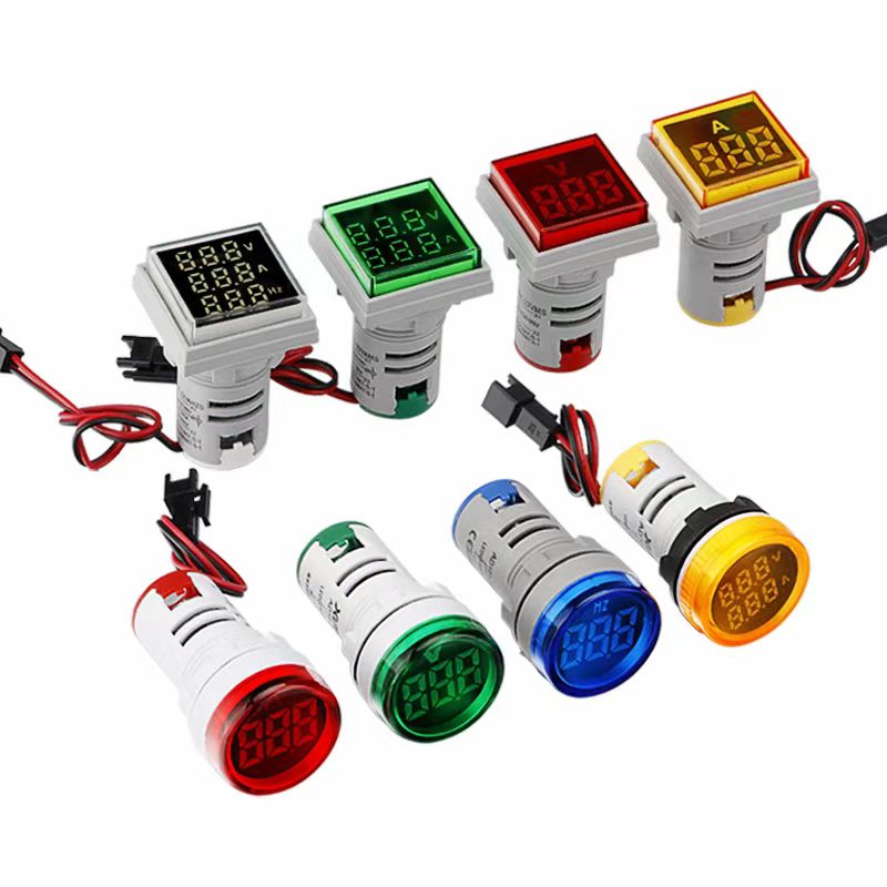 22 mm Mini -voltmetri /Ammeter /Hertz -mittarin LED -digitaalinen merkkivalo