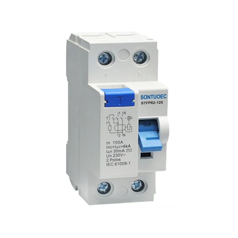 Elektroninen magneettinen tyyppi RCCB 125A/30MA